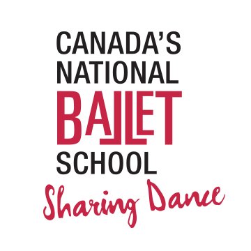 Logo for Canada's National Ballet School - Sharing Dance
